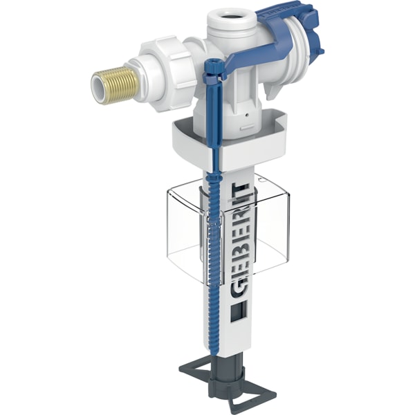 keramag Geberit Type 383 fill valve lateral water supply connection 3/8" short nipple made of brass