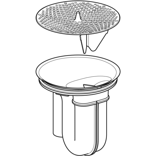 Keramag Geberit Urinal Trap With Suction Function Replaceable From The Top