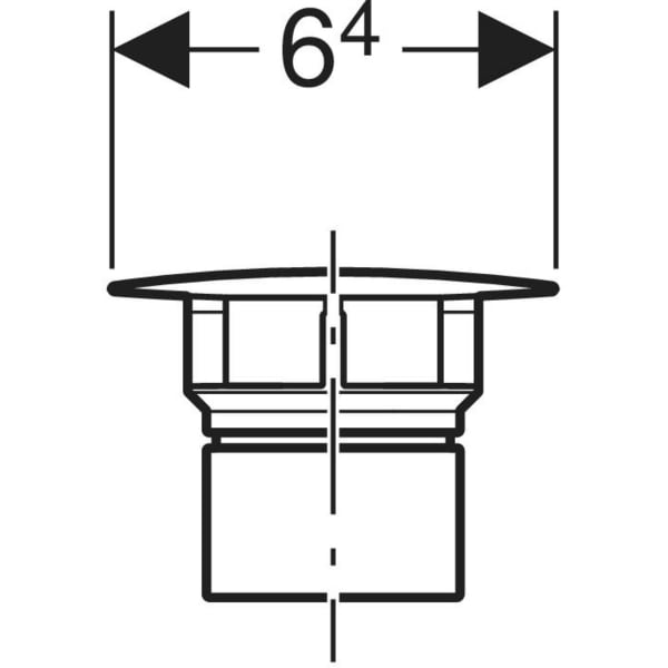 Keramag Geberit Valve Cover For Waste Outlet With Free Outlet