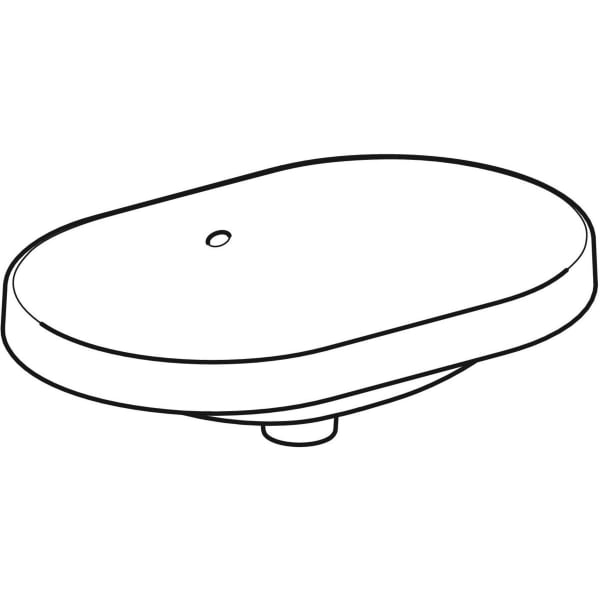 Keramag Geberit VariForm Countertop Washbasin Elliptic