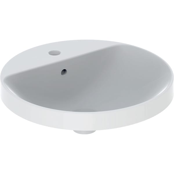 keramag Geberit VariForm countertop washbasin round with tap hole bench
