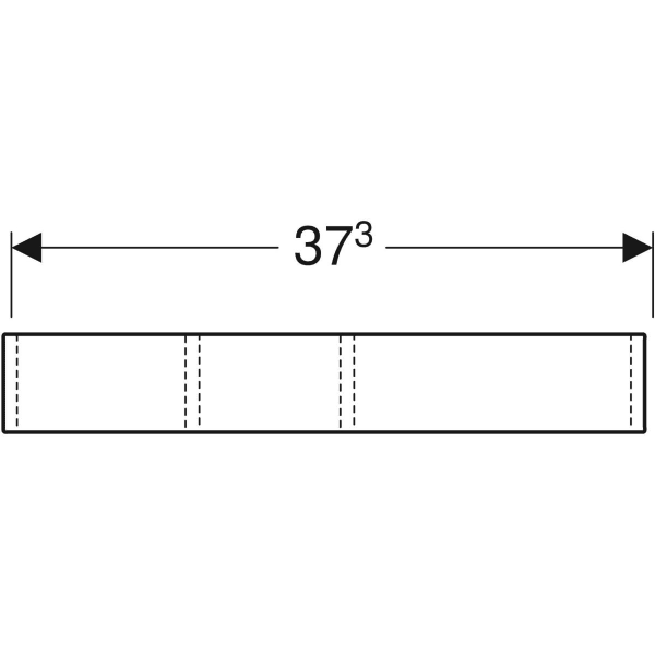 Keramag Geberit VariForm Drawer Insert H-partition For Top Drawer