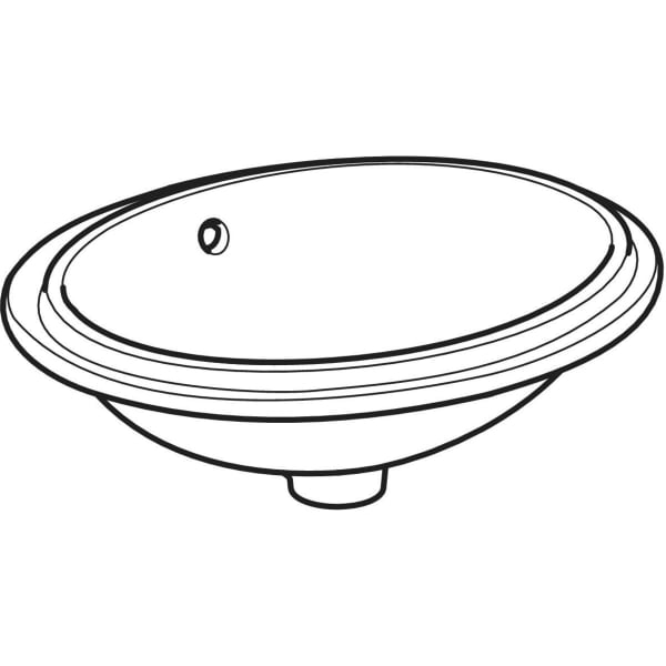 Keramag Geberit VariForm Under-countertop Washbasin Oval