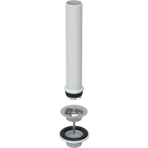 keramag Geberit waste outlet with overflow pipe for cleaner sink