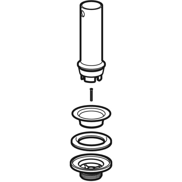 Keramag Geberit Waste Outlet With Overflow Pipe For Washbasin