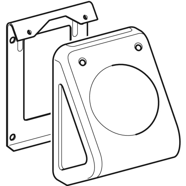Keramag Geberit WC Flush Control Pneumatic Single Flush Wall-mounted Foot Actuator