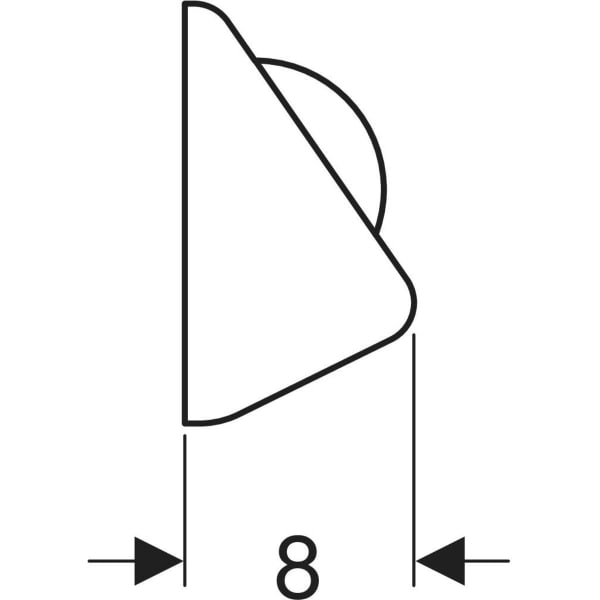 Keramag Geberit WC Flush Control Pneumatic Single Flush Wall-mounted Foot Actuator