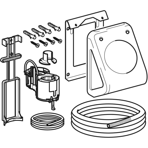 Keramag Geberit WC Flush Control Pneumatic Single Flush Wall-mounted Foot Actuator