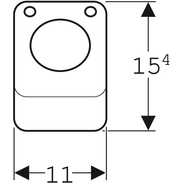Keramag Geberit WC Flush Control Pneumatic Single Flush Wall-mounted Foot Actuator