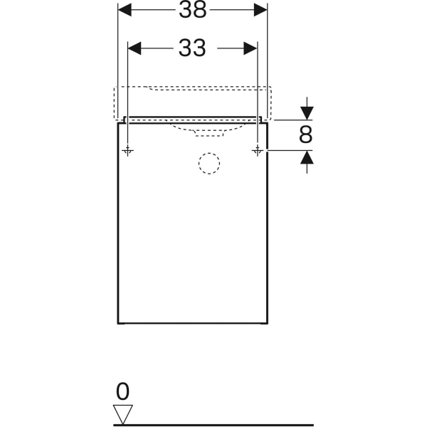 Keramag Geberit Xeno² Cabinet For Handrinse Basin With One Door