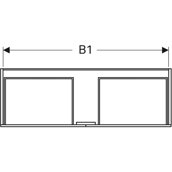 Keramag Geberit Xeno² Cabinet For Washbasin Made Of Solid Surface Material With Two Drawers