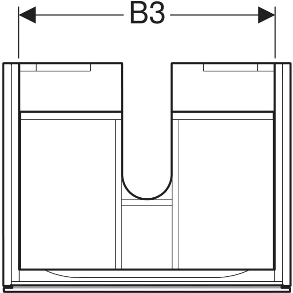 Keramag Geberit Xeno² Cabinet For Washbasin With One Drawer