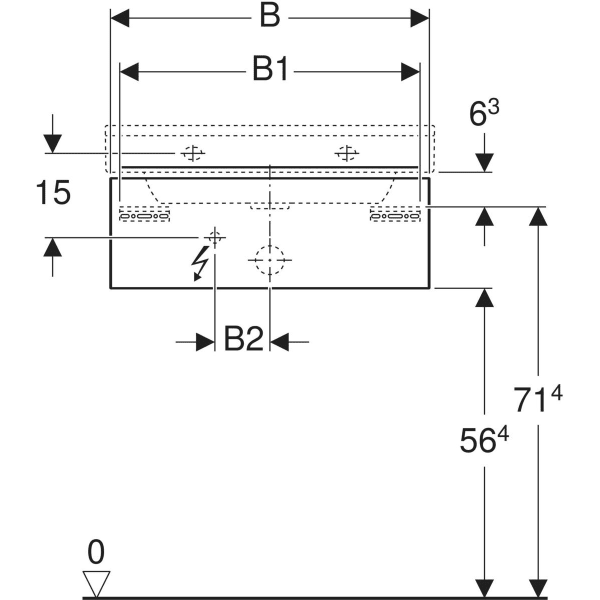 Keramag Geberit Xeno² Cabinet For Washbasin With One Drawer