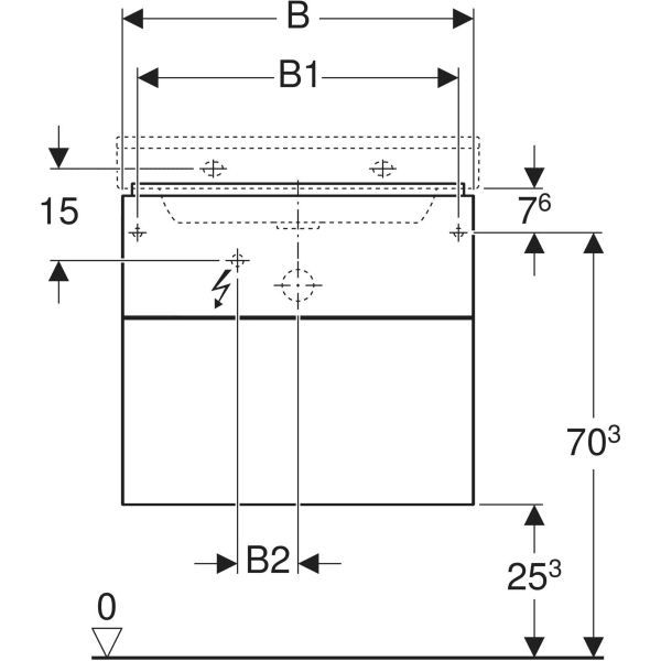 Keramag Geberit Xeno² Cabinet For Washbasin With Two Drawers