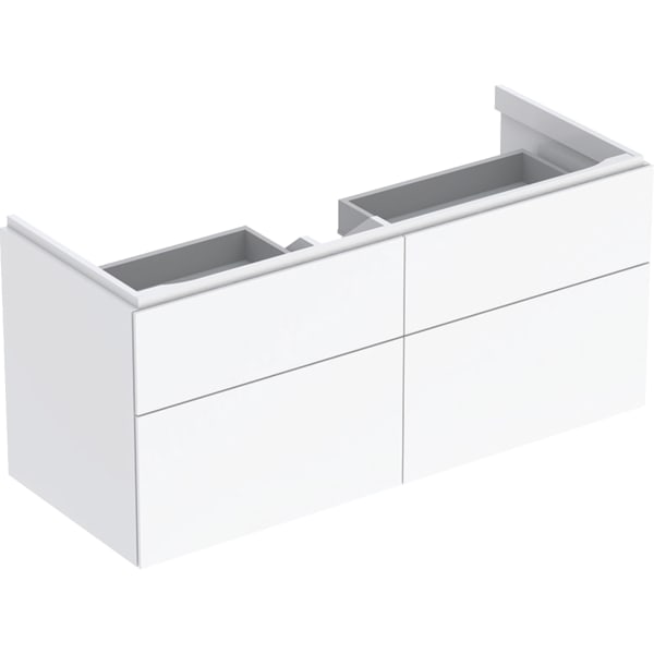keramag Geberit Xeno² cabinet for washbasin with width from 120 cm with four drawers