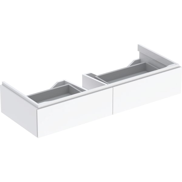 keramag Geberit Xeno² cabinet for washbasin with width from 120 cm with two drawers