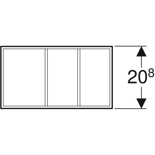 Keramag Geberit Xeno² Drawer Insert H-partition For Bottom Drawer