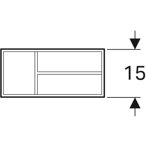Keramag Geberit Xeno² Drawer Insert T-partition For Top Drawer