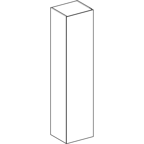 Keramag Geberit Xeno² Tall Cabinet With One Door And Internal Mirror