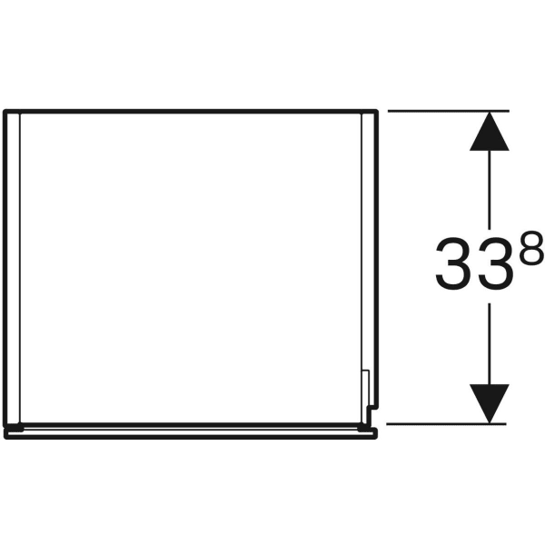 Keramag Geberit Xeno² Tall Cabinet With One Door And Internal Mirror