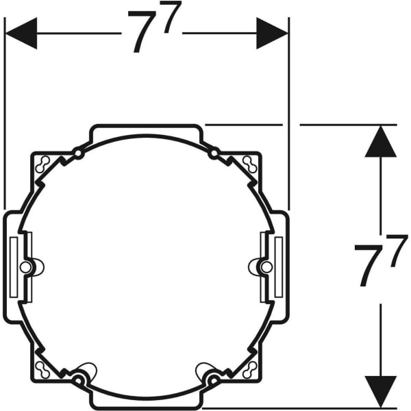 Keramag Installation Set With Flush-mounting Box For Geberit DuoFresh Module