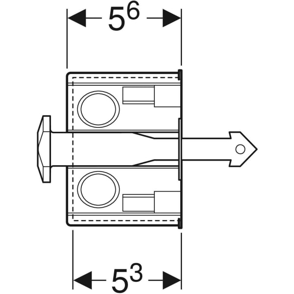 Keramag Installation Set With Flush-mounting Box For Geberit DuoFresh Module