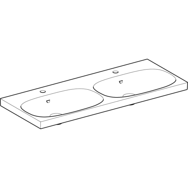 Keramag Geberit Acanto Double Washbasin