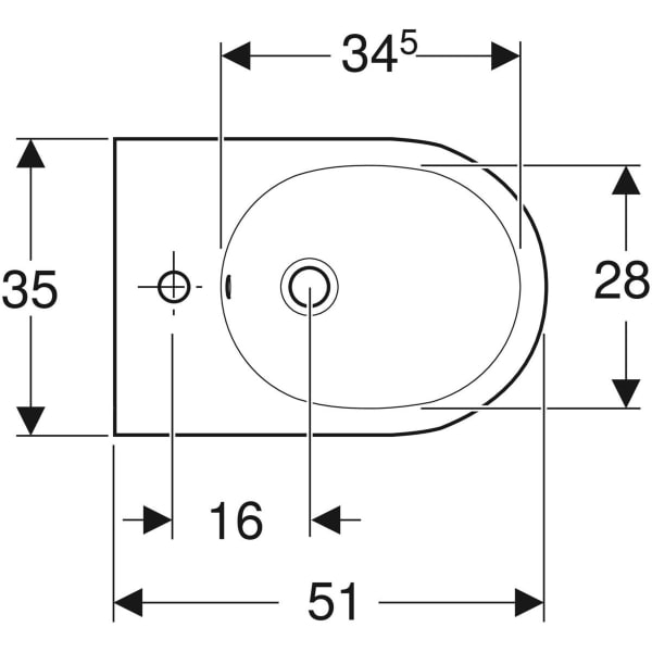 Keramag Geberit Acanto Wall-hung Bidet Shrouded