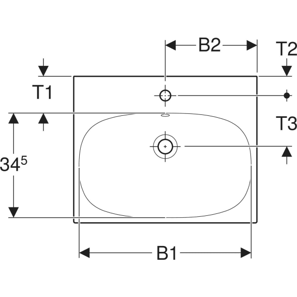 Keramag Geberit Acanto Washbasin