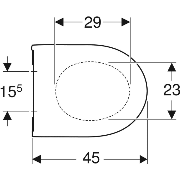 Keramag Geberit Acanto WC Seat EasyMount Hinges