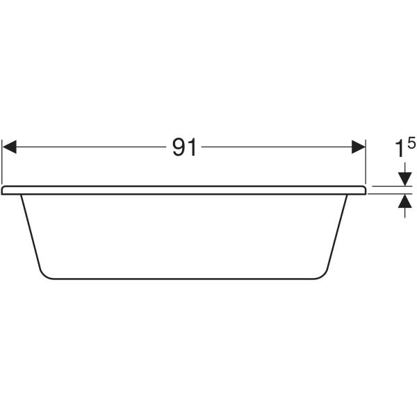 Keramag Geberit Bambini Oval Bathtub For Babies