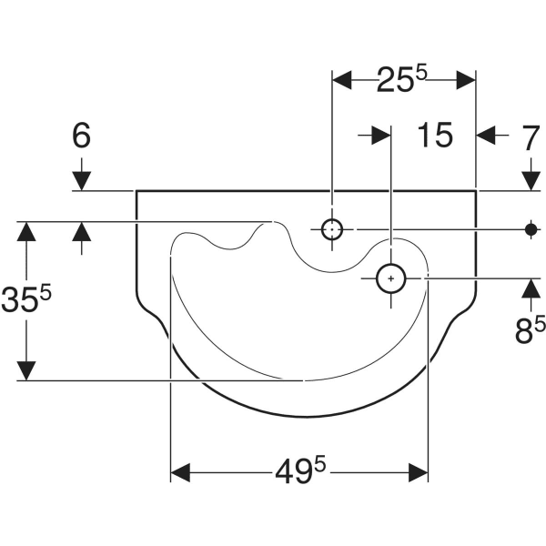 Keramag Geberit Bambini Washbasin For Children