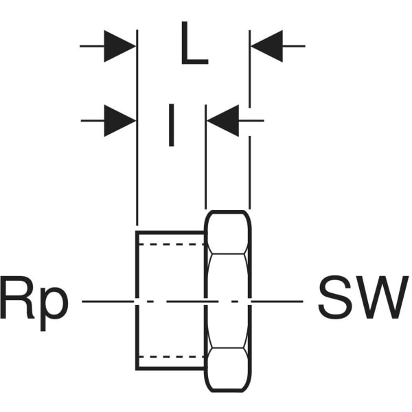 Keramag Geberit Cap With Female Thread