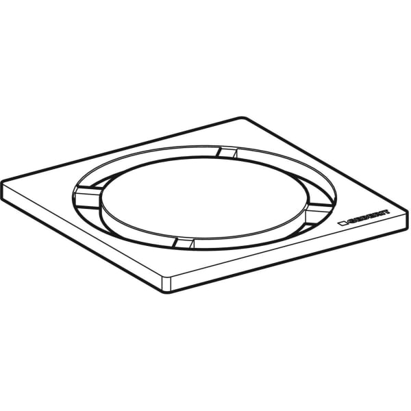 Keramag Geberit Circle Design Grating 8 X 8 Cm