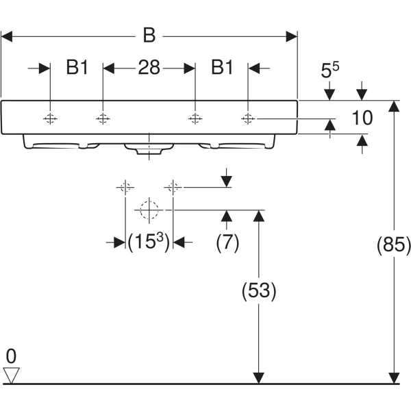 Keramag Geberit Citterio Washbasin