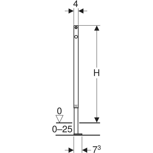 Keramag Geberit Duofix Part-height Stud