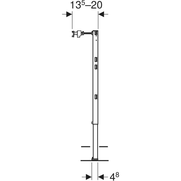 Keramag Geberit Duofix Part-height Stud