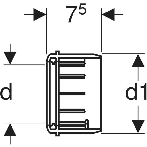 Keramag Geberit HDPE Adapter Socket