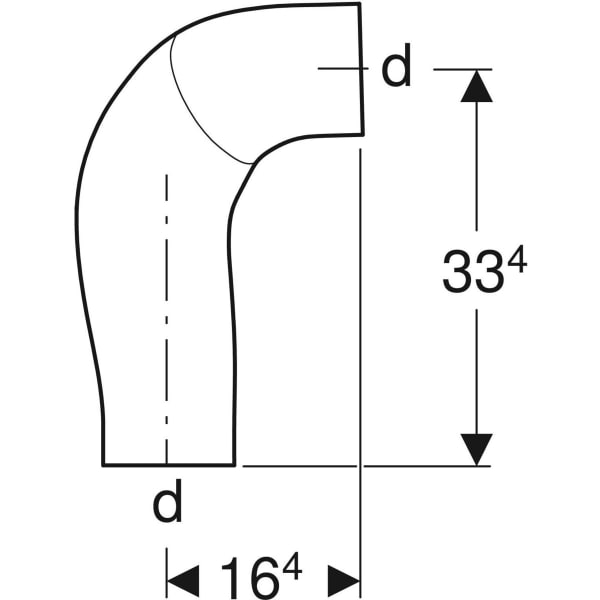 Keramag Geberit HDPE BackFlip Bend