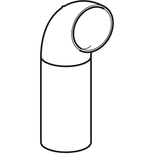 Keramag Geberit HDPE Bend With Large Leg