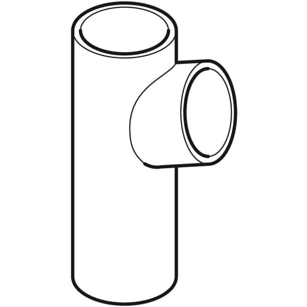 Keramag Geberit HDPE Branch Fitting 88.5°