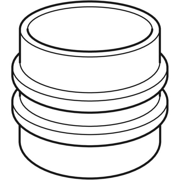 Keramag Geberit HDPE Double-flange Bushing
