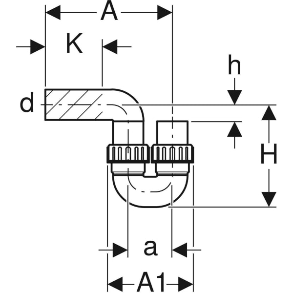Keramag Geberit HDPE P-trap