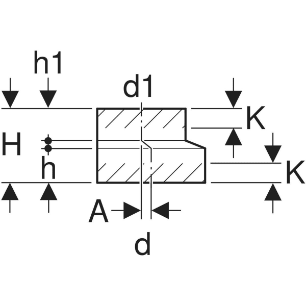 Keramag Geberit HDPE Reducer Eccentric Short