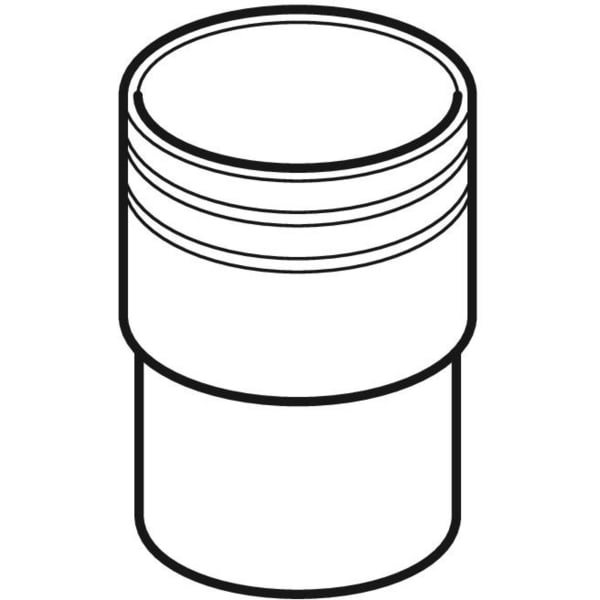 Keramag Geberit HDPE Straight Adapter To Stoneware