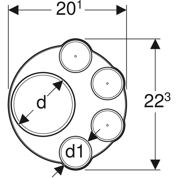 Keramag Geberit HDPE Waste Manifold
