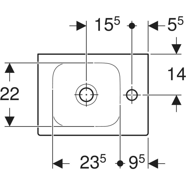 Keramag Geberit ICon Handrinse Basin