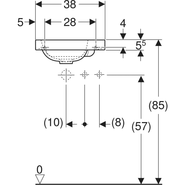 Keramag Geberit ICon Light Handrinse Basin