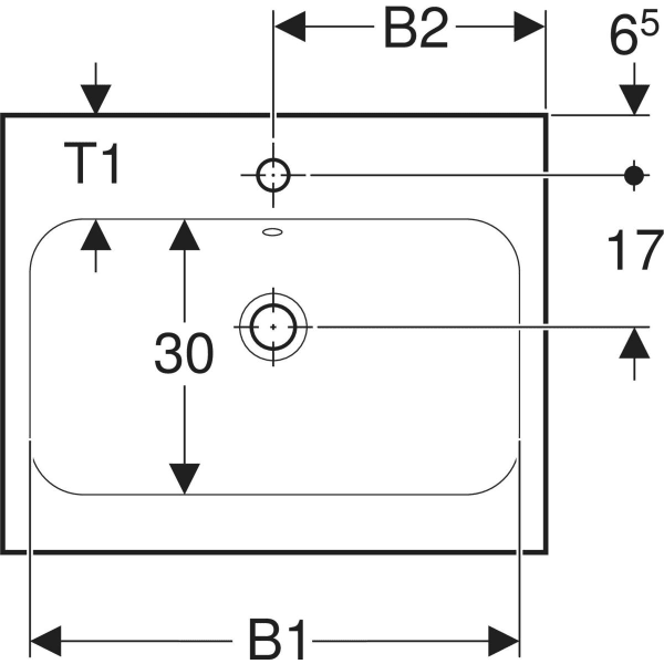 Keramag Geberit ICon Light Washbasin