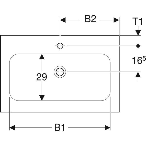 Keramag Geberit ICon Vanity Basin